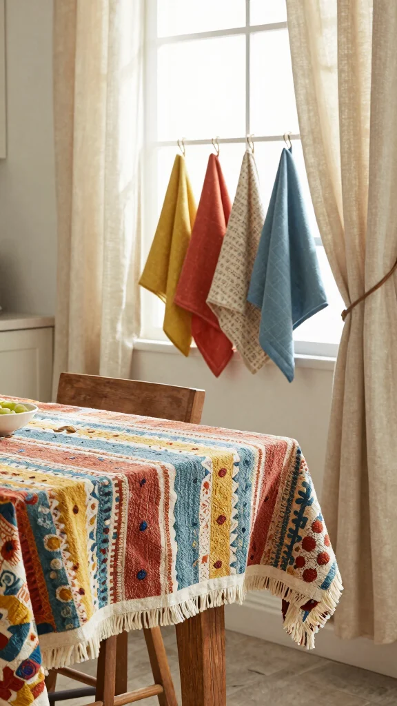 18 Traditional Kitchen Design Ideas: Time-Honored Styles That Never Fade - 13. Textured Fabrics 1