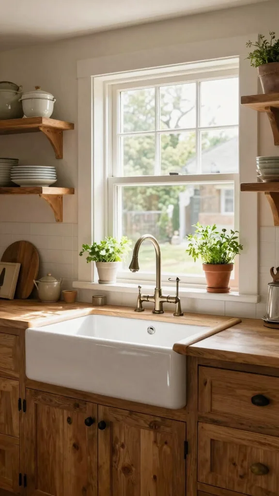 18 Traditional Kitchen Design Ideas: Time-Honored Styles That Never Fade - 7. Farmhouse Sink Feature 1