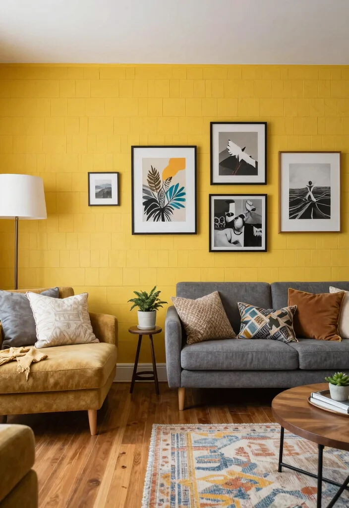 18 Two Seating Areas Living Room Layout and Furniture Arrangement - 12. Textured Wall Treatments 1