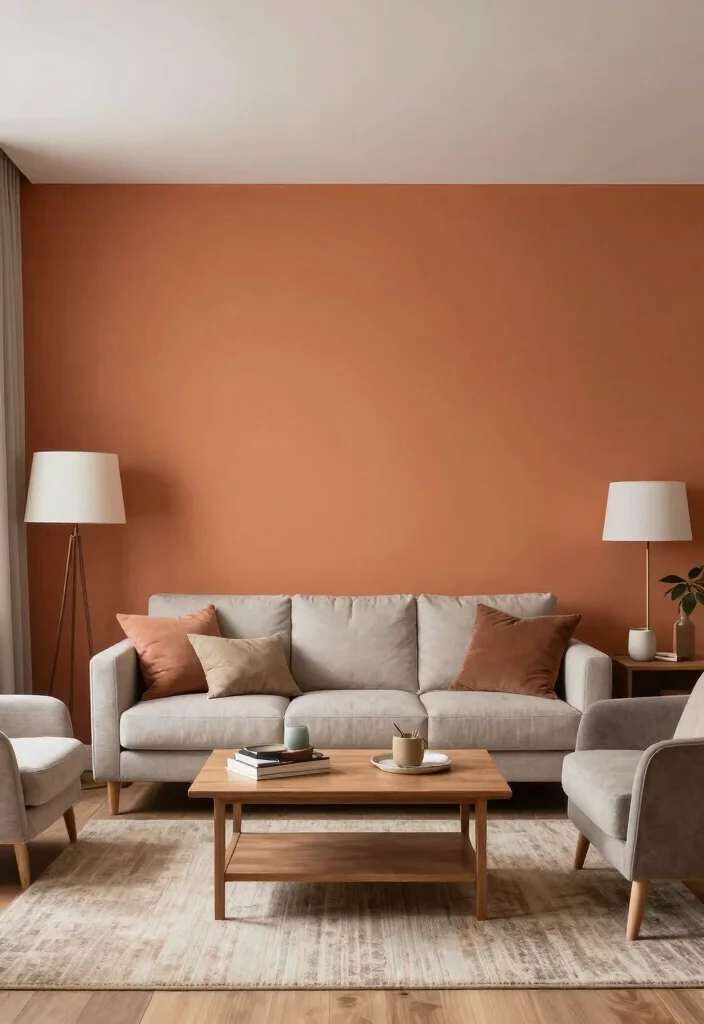 18 Two Seating Areas Living Room Layout and Furniture Arrangement - 14. Accent Walls 1