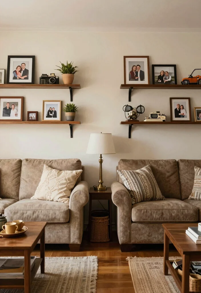 18 Two Seating Areas Living Room Layout and Furniture Arrangement - 18. Personalized Touches 1