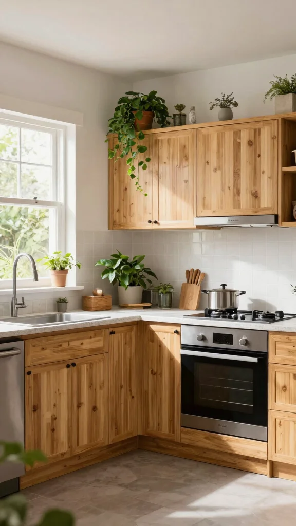 18 U-Shaped Kitchen Design Ideas: Functional Layout & Style Tips - 11. Eco-Friendly Designs 1