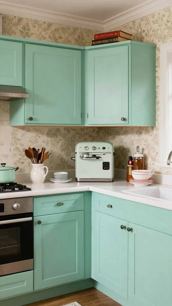 18 U-Shaped Kitchen Design Ideas: Functional Layout & Style Tips - 17. Vintage-Inspired Designs 1