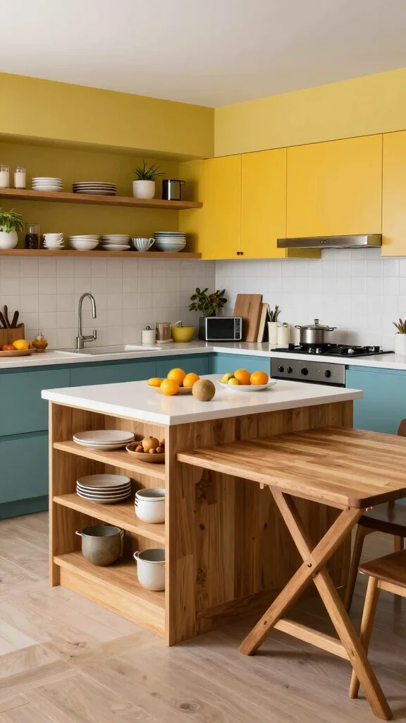 18 U-Shaped Kitchen Design Ideas: Functional Layout & Style Tips - 9. Multifunctional Spaces 1