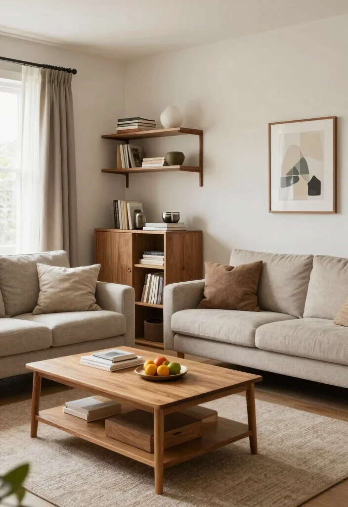 18 Ways to Arrange Furniture in a Small Living Room - 18. Keep it Functional 1