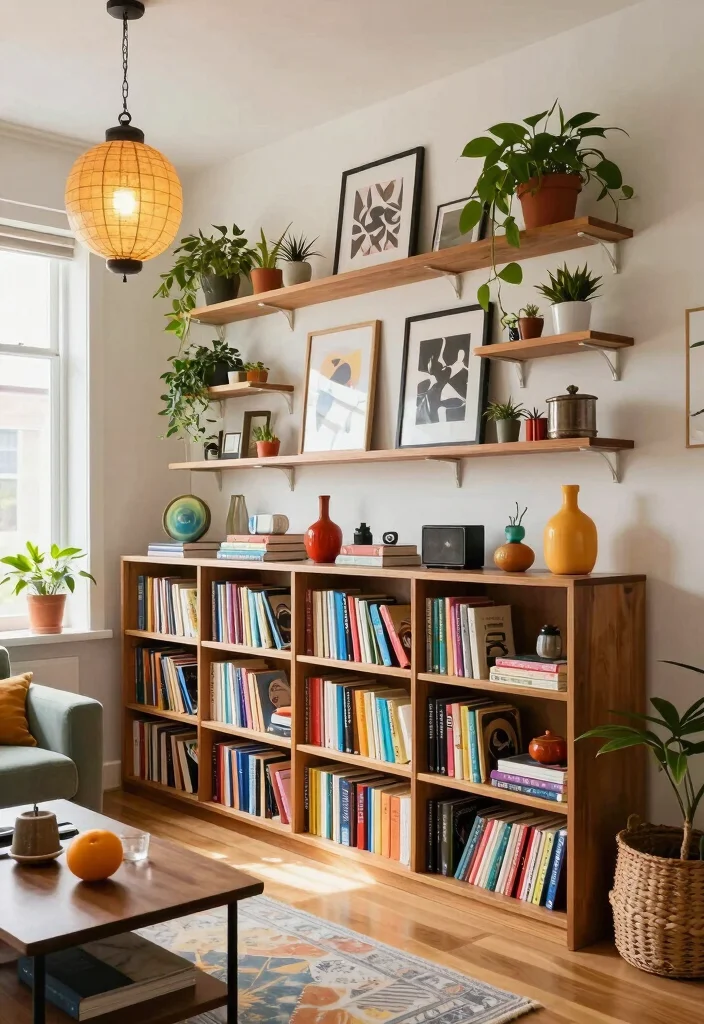 18 Ways to Arrange Furniture in a Small Living Room - 3. Use Vertical Space 1