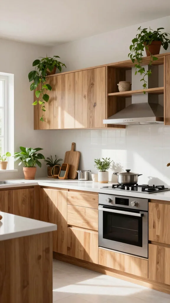 18 White Kitchen Design Ideas: Clean, Bright, and Timeless - 10. Eco-Friendly Elements 1