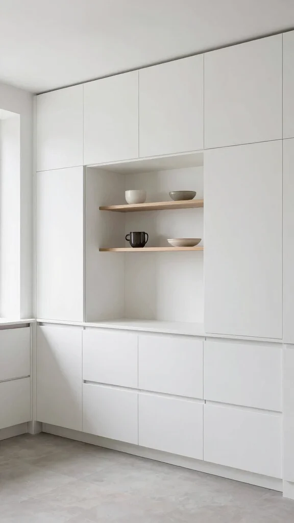 18 White Kitchen Design Ideas: Clean, Bright, and Timeless - 17. Custom Built-Ins 1