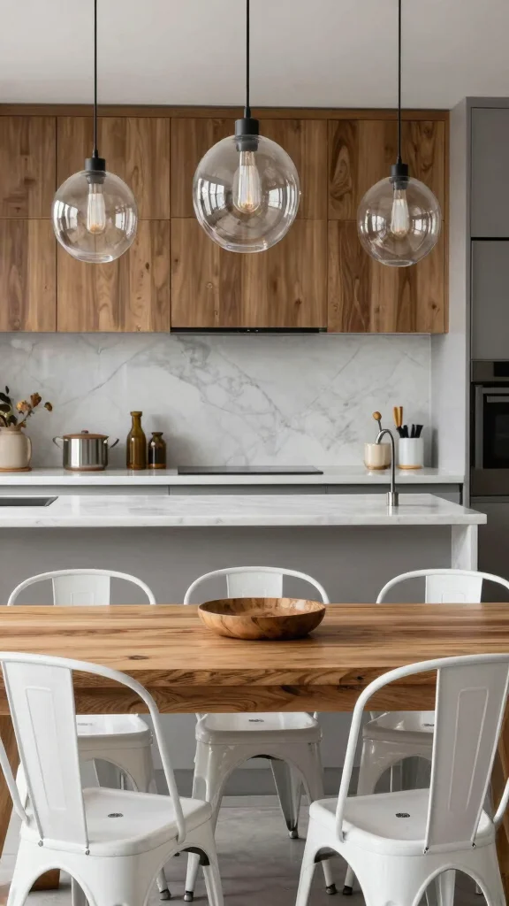 18 White Kitchen Design Ideas: Clean, Bright, and Timeless - 5. Mixing Materials 1
