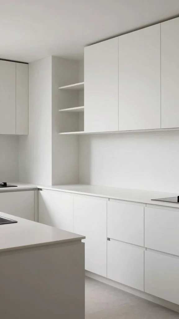18 White Kitchen Design Ideas: Clean, Bright, and Timeless - 9. Clean Lines and Angles 1