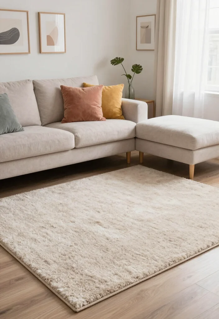 19 Best Furniture for a Small Living Room - 10. Area Rugs 1