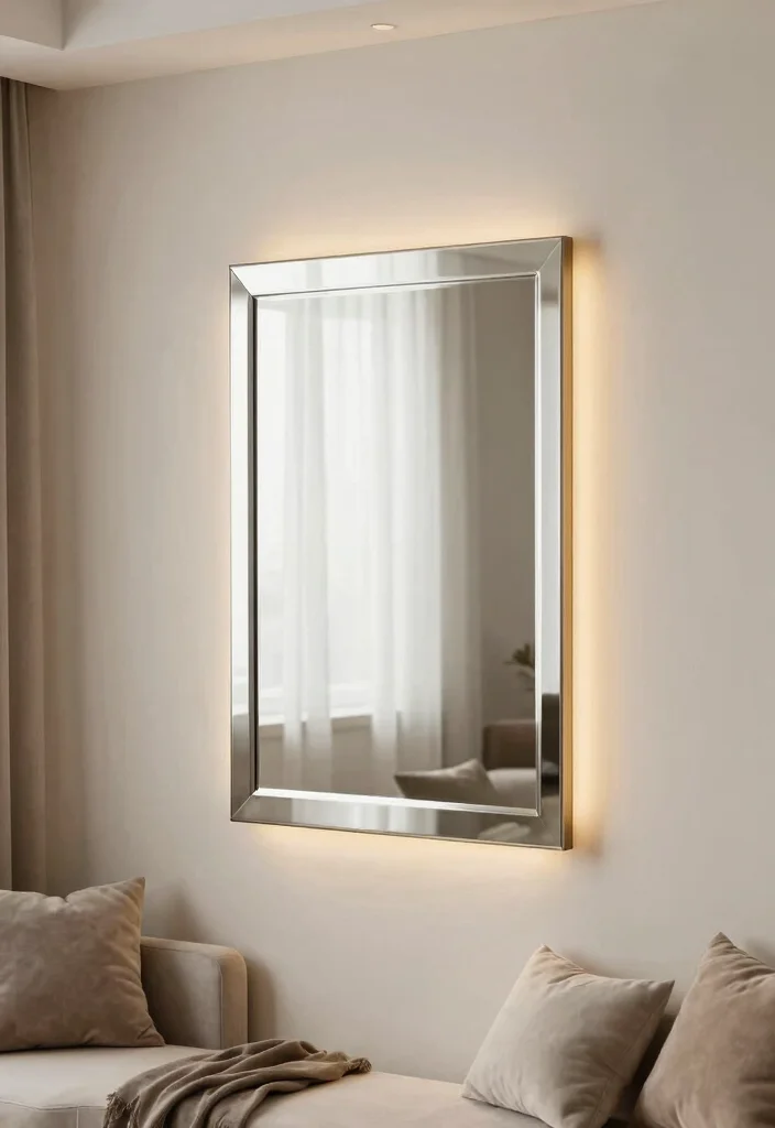 19 Best Furniture for a Small Living Room - 12. Decorative Mirrors 1