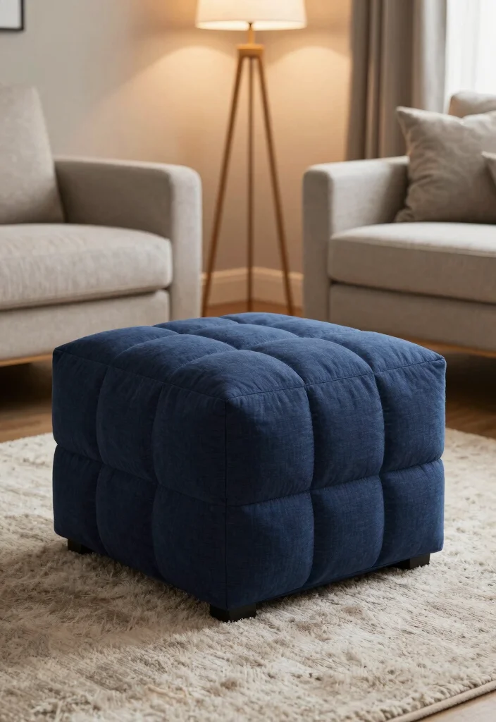 19 Best Furniture for a Small Living Room - 4. Storage Ottomans 1