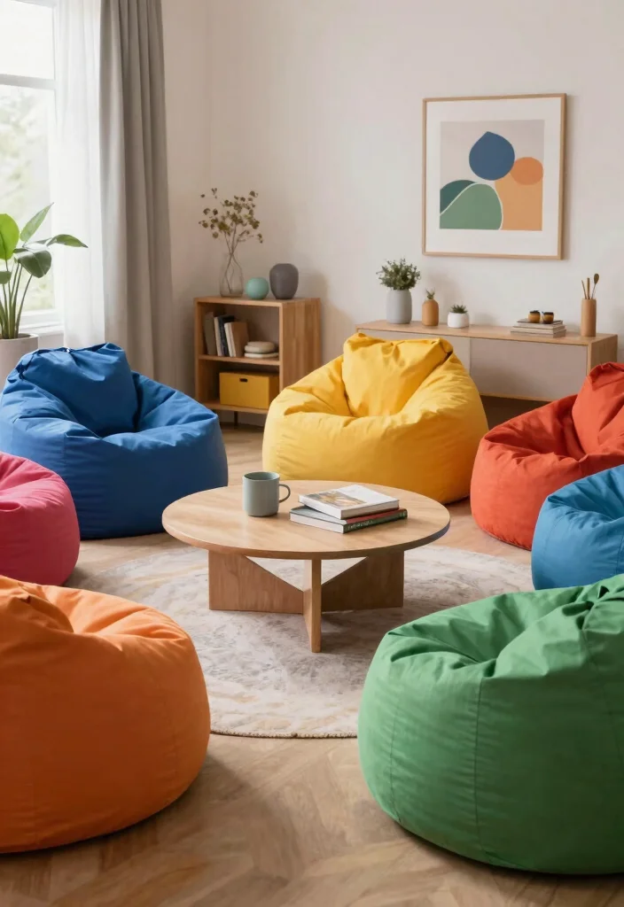 19 Best Furniture for a Small Living Room - 6. Bean Bag Chairs 1