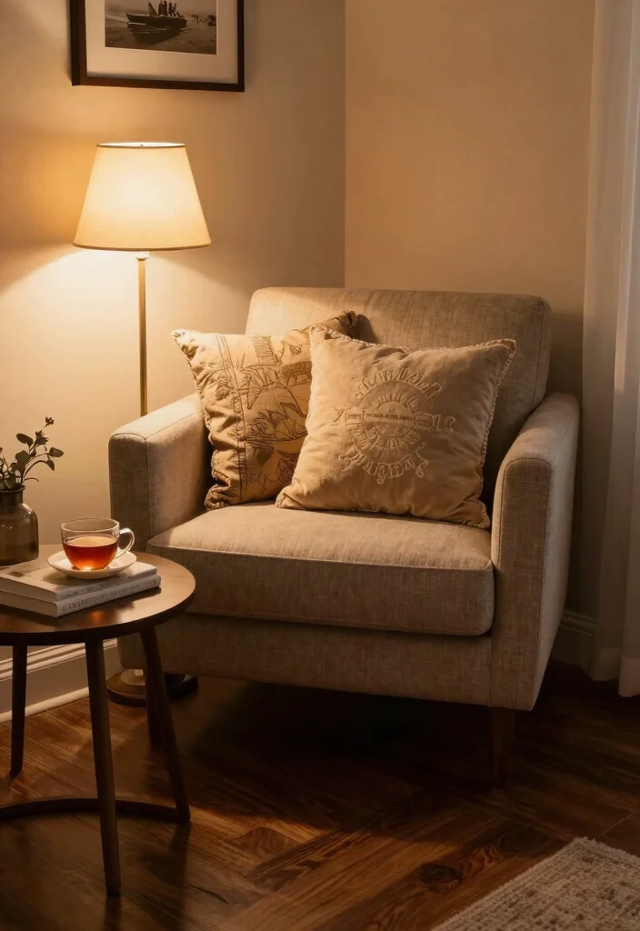 19 Dark Wood Floors Living Room Furniture Ideas - 9. Create Cozy Nooks 1