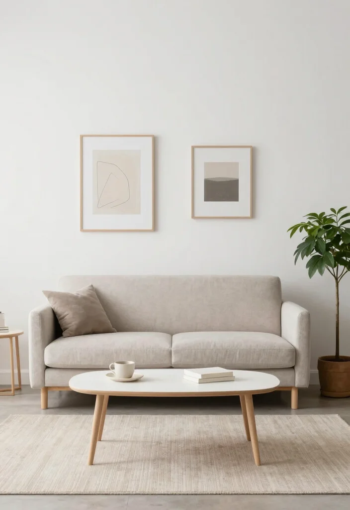 19 Furniture Ideas for Small Spaces in Living Room - 16. Minimalist Decor 1