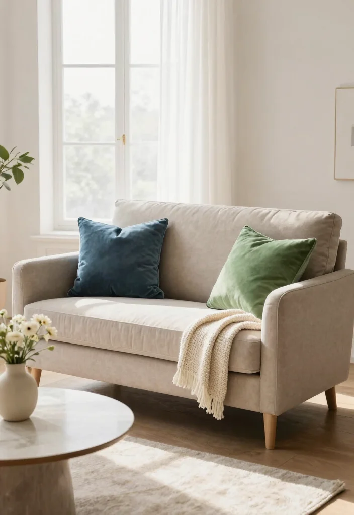 19 Furniture Ideas for Small Spaces in Living Room - 4. Compact Loveseat 1