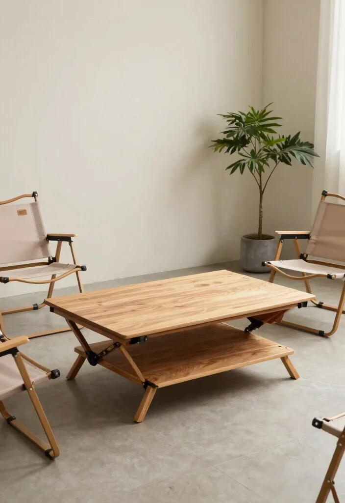 19 Furniture Ideas for Small Spaces in Living Room - 7. Foldable Furniture 1