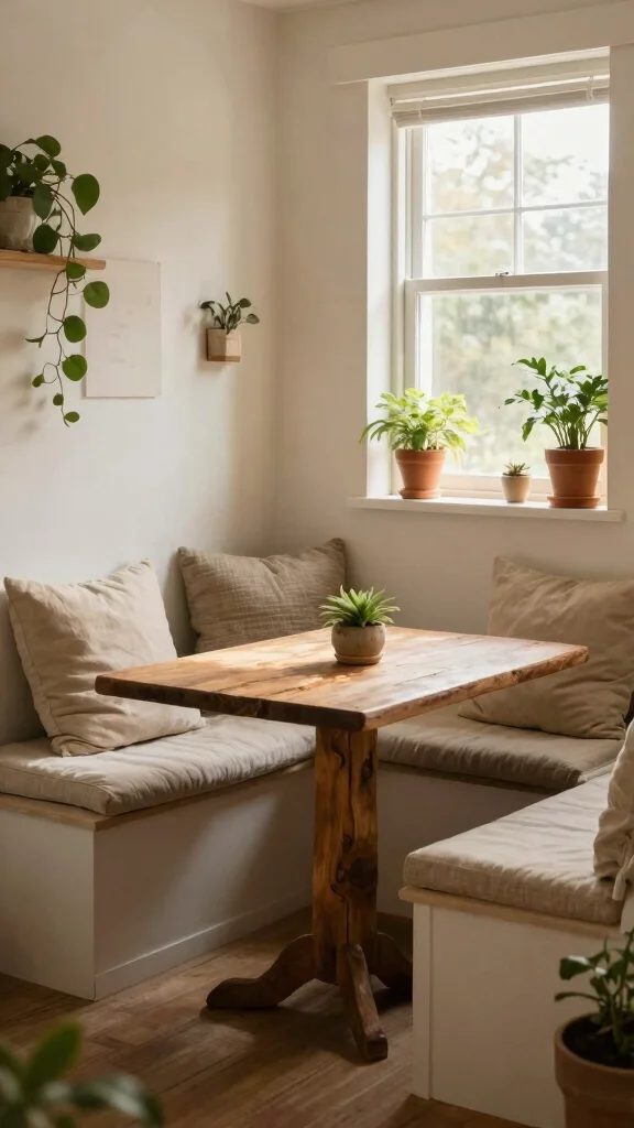 19 Green Kitchen Design Ideas: Sustainable Decor & Natural Colors - 16. Cozy Nooks for Relaxation 1