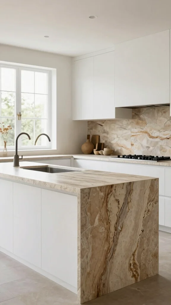 19 Green Kitchen Design Ideas: Sustainable Decor & Natural Colors - 4. Natural Stone Surfaces 1