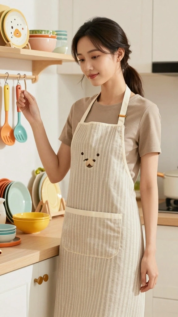 19 Kitchen Apron Design Ideas: Backsplash Inspiration & Materials - 13. Aprons for Kids: Fun and Functional 1