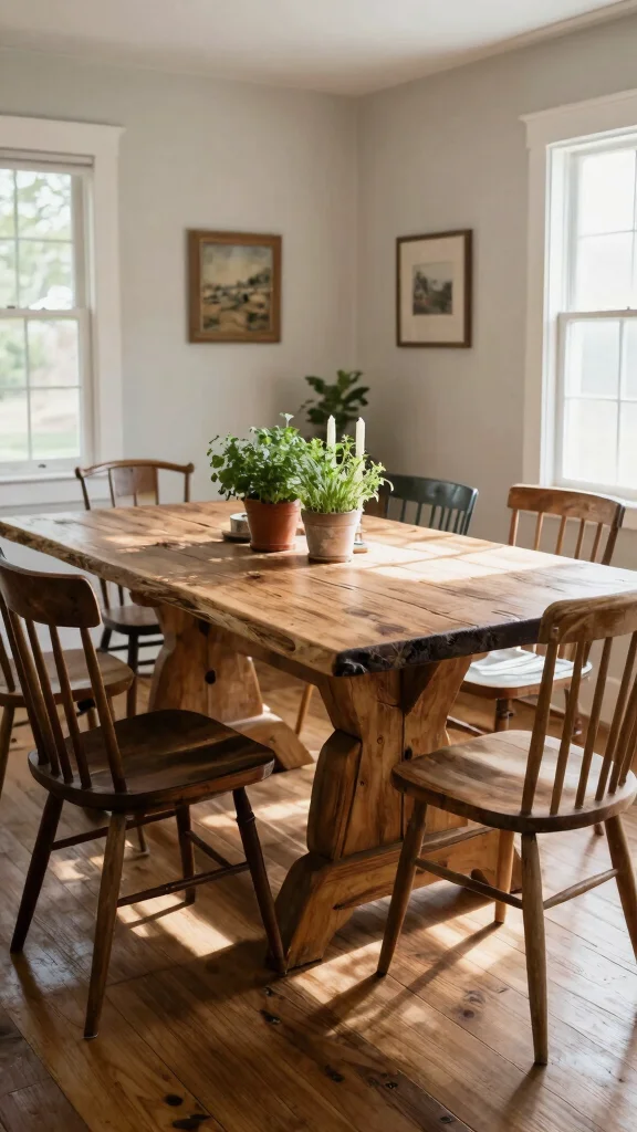 19 Kitchen Table Design Ideas: Dining Solutions for Every Space - 1. Reclaimed Wood Treasures 1