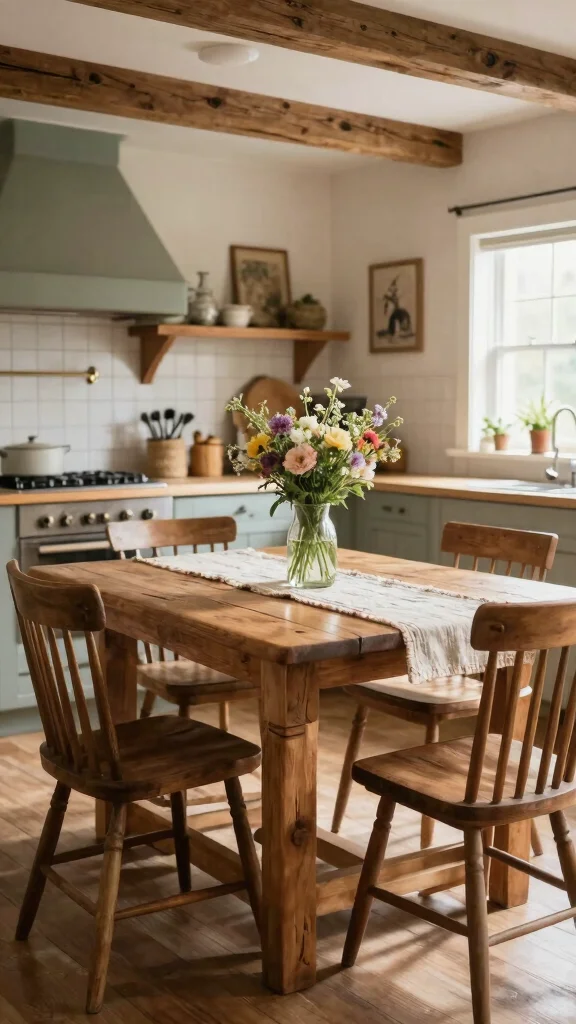 19 Kitchen Table Design Ideas: Dining Solutions for Every Space - 15. Farmhouse Charm 1