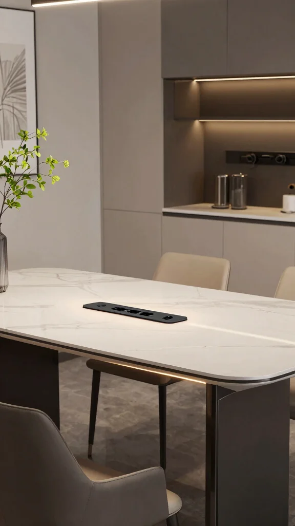 19 Kitchen Table Design Ideas: Dining Solutions for Every Space - 16. Smart Tech Integration 1