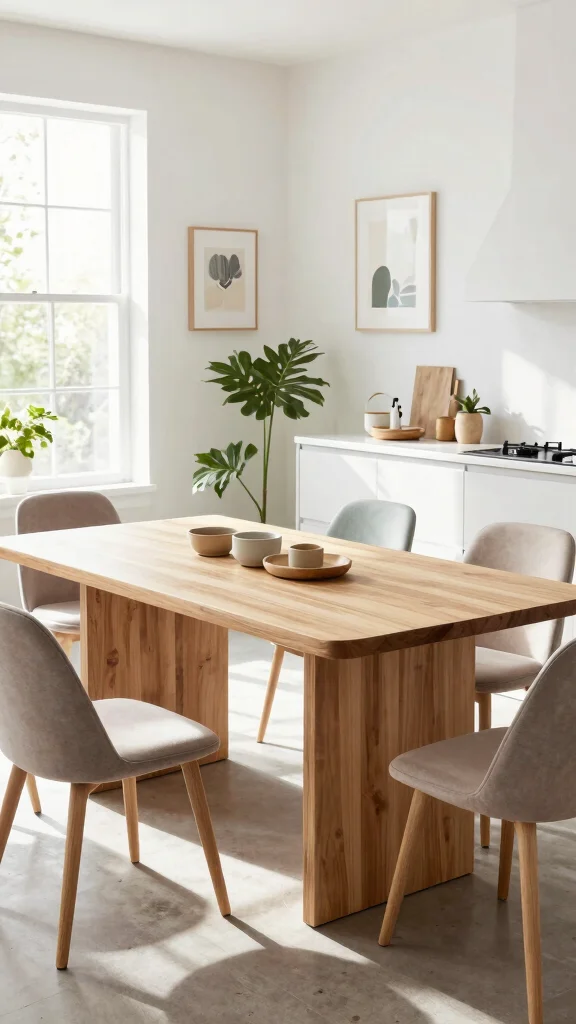 19 Kitchen Table Design Ideas: Dining Solutions for Every Space - 7. Eco-Friendly Composites 1