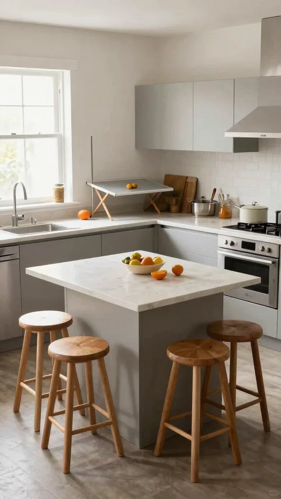 19 L-Shaped Kitchen Design Ideas: Efficient Layouts for Modern Homes - 13. Flexible Space Layout 1