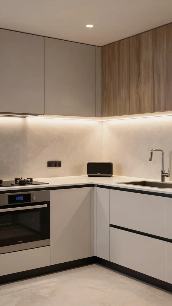 19 L-Shaped Kitchen Design Ideas: Efficient Layouts for Modern Homes - 15. Incorporating Technology 1