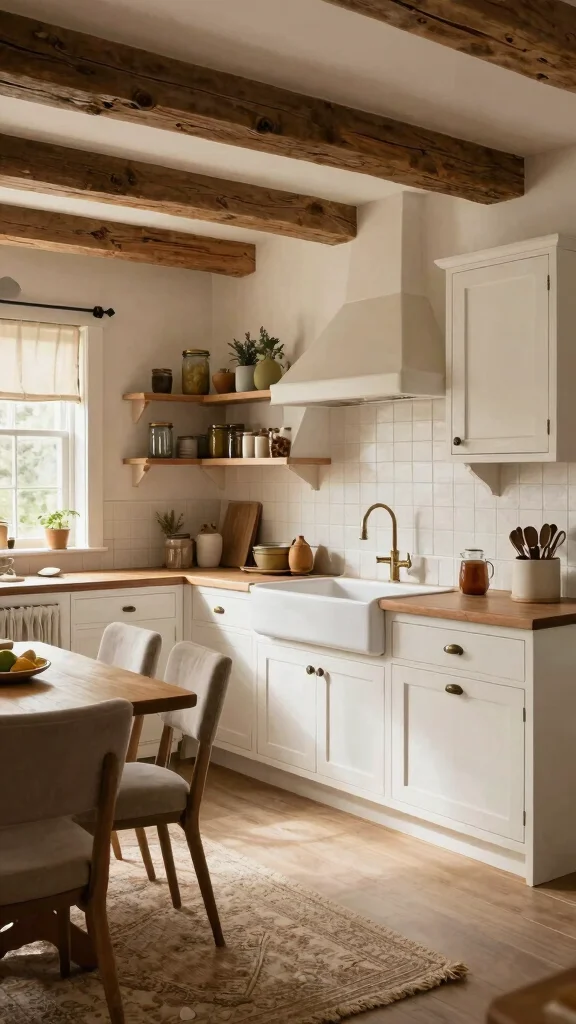 19 L-Shaped Kitchen Design Ideas: Efficient Layouts for Modern Homes - 2. Cozy Farmhouse Feel 1