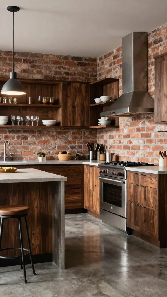 19 L-Shaped Kitchen Design Ideas: Efficient Layouts for Modern Homes - 5. Contemporary Industrial Style 1