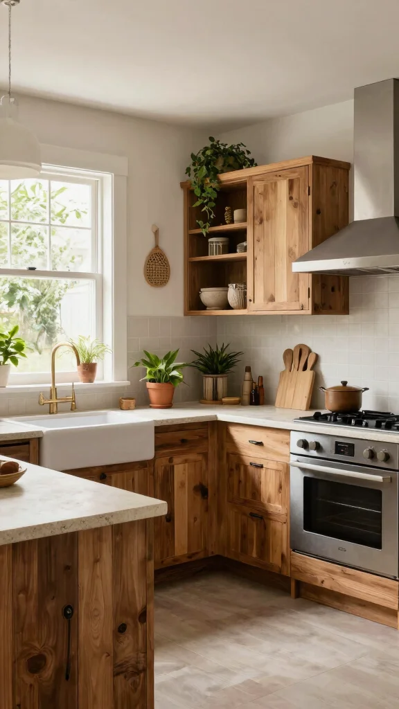 19 L-Shaped Kitchen Design Ideas: Efficient Layouts for Modern Homes - 6. Eco-Friendly Materials 1
