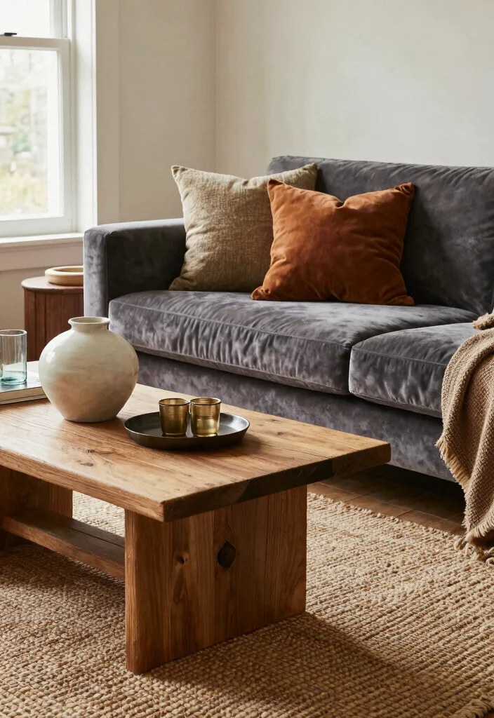 19 Mismatched Living Room Furniture Mix & Match Ideas - 7. Mixing Textures: Creating Depth 1