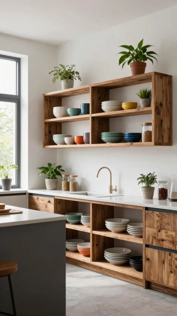 19 Modern Kitchen Design Ideas to Transform Your Home - 1. Embrace Open Shelving 1