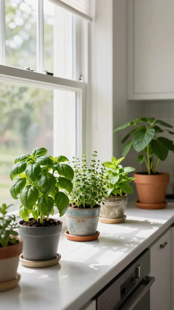 19 Modern Kitchen Design Ideas to Transform Your Home - 10. Incorporate Greenery 1