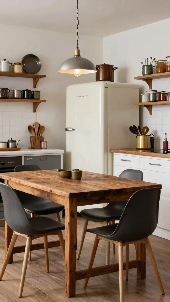 19 Modern Kitchen Design Ideas to Transform Your Home - 16. Vintage Accents 1