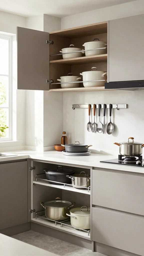 19 Modern Kitchen Design Ideas to Transform Your Home - 7. Smart Storage Solutions 1