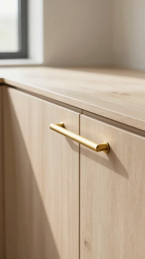 19 Organic Modern Kitchen Design Ideas: Nature Meets Minimalism - 5. Minimalist Hardware 1