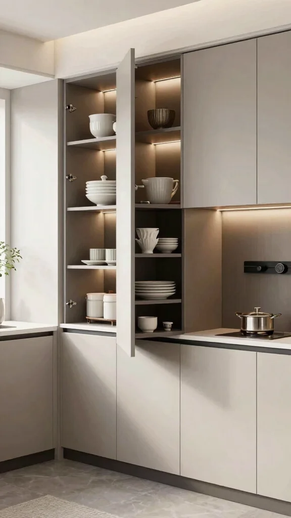 19 Smart Kitchen Design Ideas: Technology & Innovation in Cooking - 15. Customizable Cabinetry with Smart Features 1