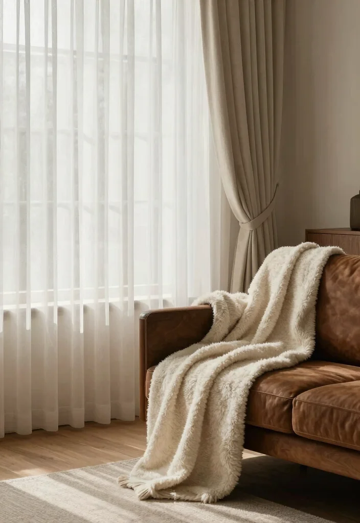 19 Traditional Living Room Decor Ideas with Dark Wood Furniture - 10. Soft Textiles and Drapery 1