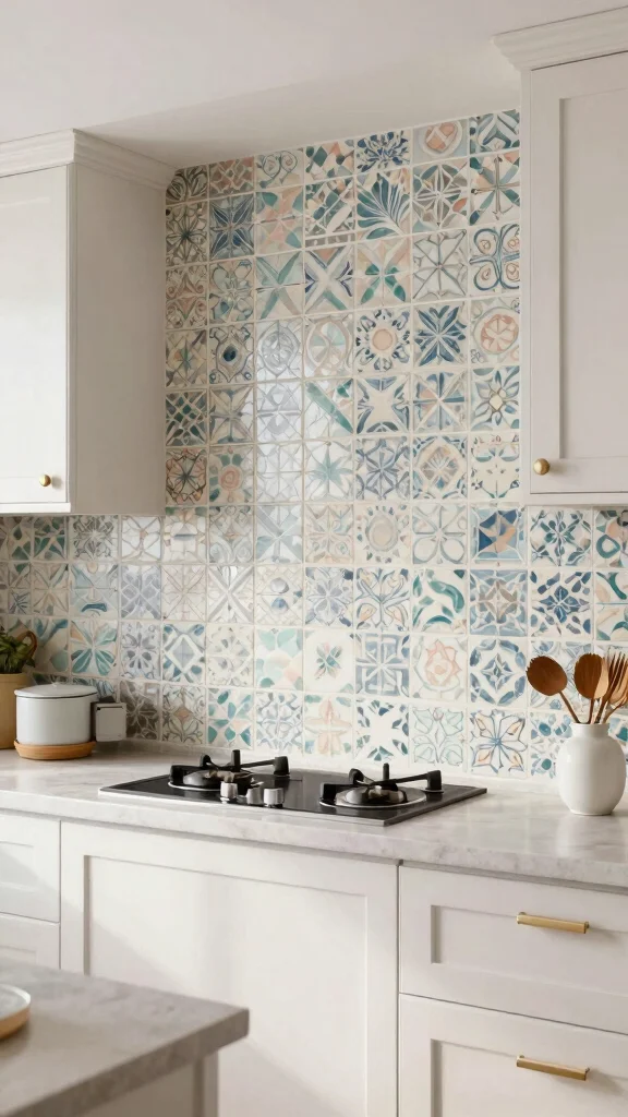 19 Transitional Kitchen Design Ideas: Blending Traditional and Modern - 10. Decorative Backsplashes 1