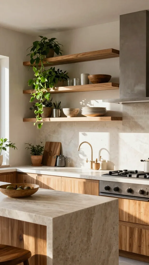 19 Transitional Kitchen Design Ideas: Blending Traditional and Modern - 11. Incorporating Natural Elements 1