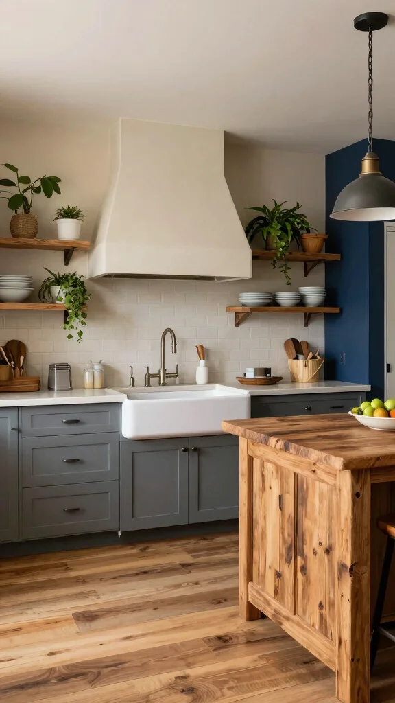 19 Transitional Kitchen Design Ideas: Blending Traditional and Modern - 2. Modern Farmhouse Elements 1