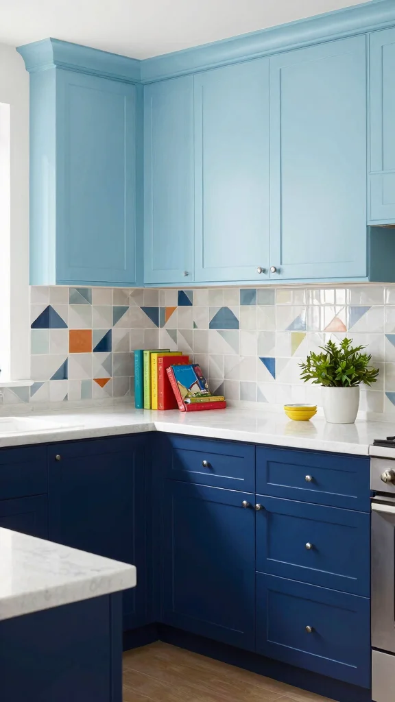 19 Transitional Kitchen Design Ideas: Blending Traditional and Modern - 3. Color Schemes that Pop 1