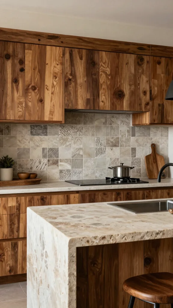 19 Transitional Kitchen Design Ideas: Blending Traditional and Modern - 6. Textured Surfaces 1