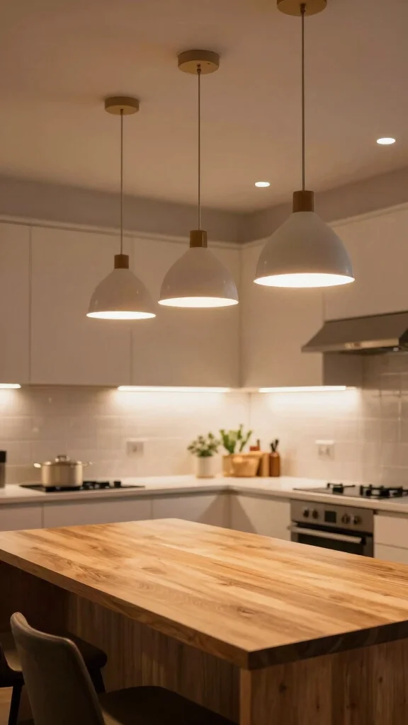 19 Transitional Kitchen Design Ideas: Blending Traditional and Modern - 7. Functional Lighting Solutions 1