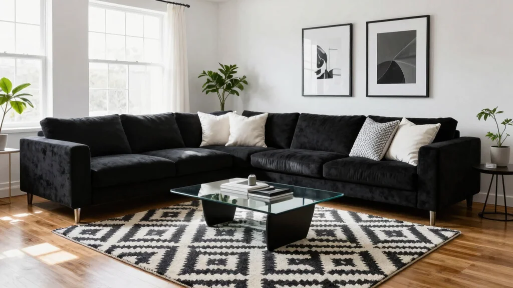 20 Black and White Furniture Living Room Ideas