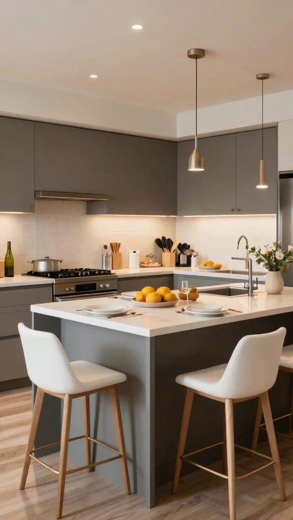 20 Indian Kitchen Design Ideas: Traditional & Modern Fusion Styles - 13. Multi-Functional Spaces 1